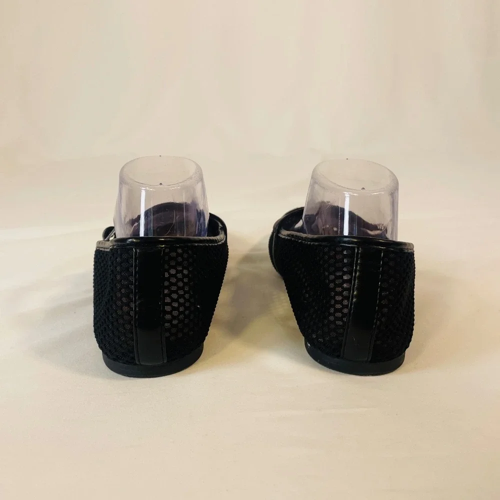 Old Navy‎ Mesh Ballet Flats Mary Jane Women's 10 Blackjack Black Buckle Strap